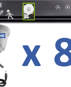 08 HD (1080P) Cameras Cabling & Installation w/Onsite Warranty Package